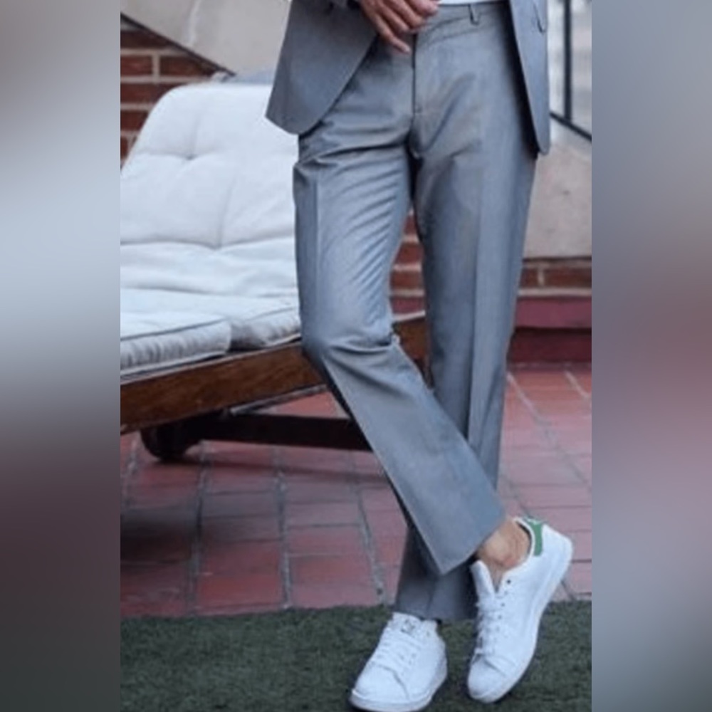 Tommy Hilfiger men’s size 32/30 wool blend pants Heather gray color straight leg